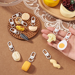 10Pcs 10 Styles Opaque Resin Imitation Food Pendants&nbsp;AJEW-TADJ0001-25