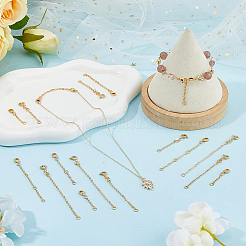 24Pcs 6 Style Brass Cable Chain Extender&nbsp;KK-GO0001-54