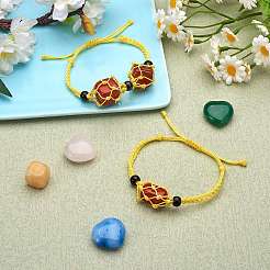 Adjustable Braided Nylon Cord Macrame Pouch Bracelet Making&nbsp;AJEW-SW00013-02