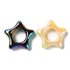 UV Plating Rainbow Iridescent Acrylic Bead Frames&nbsp;X-PACR-E003-02