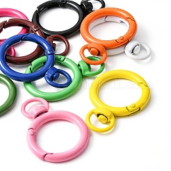 10Pcs Spray Painted Alloy Swivel Snap Hooks Clasps&nbsp;FIND-YW0001-60
