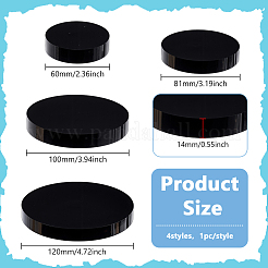 4Pcs 4 Styles Acrylic Display Pedestals for Cosmetic&nbsp;ODIS-BC0001-25B