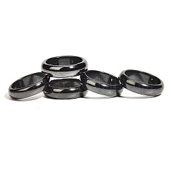 染色・加熱処理された黒瑪瑙の指輪  内径：16mm&nbsp;IK0879-1