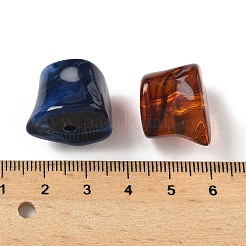 アクリル天然石風ビーズ  ナゲット  ツートン  ミックスカラー  16~20x16~17.5x15.5~17.5mm  穴：2.5mm  約132個/500g&nbsp;MACR-K359-67