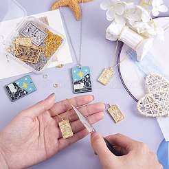 DIY Jewelry Tarot Pendant Necklace Making Kits&nbsp;DIY-SZ0009-78