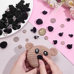 6 Styles Triangle PS Plastic with Goose Down Craft Safety Nose&nbsp;FIND-PH0027-33A