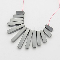 Rectangle Non-magnetic Synthetic Hematite Beads Strands&nbsp;G-D619-05