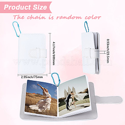 PU Mini Photocard Holder Book&nbsp;AJEW-WH20060-22B