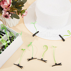 32Pcs 2 Style Bean Sprout Plastic Alligator Hair Clips&nbsp;PHAR-CP0001-19
