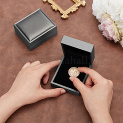 Rectangel PU Imitation Leather Coin Storage Boxes&nbsp;CON-WH0086-102B-01