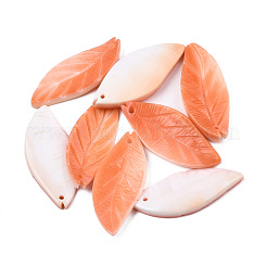 Natural Red Trochus Shell Pendants&nbsp;SSHEL-N032-44