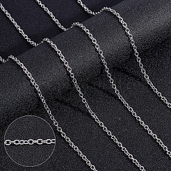 5M Tarnish Resistant 304 Stainless Steel Cable Chains&nbsp;CHS-BBC0001-16