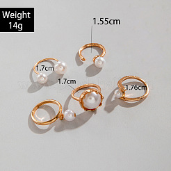 5Pcs Alloy Finger Rings Sets&nbsp;WG7802C-38