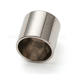 変色しない304ステンレススチールコードエンド  エンドキャップ  コラム  ステンレス鋼色  7x7mm  内径：6mm&nbsp;STAS-L270-01F-P
