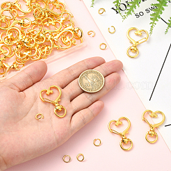40Pcs Heart Zinc Alloy Swivel Lobster Clasps&nbsp;FIND-SP0001-20P