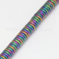 Electroplate Non-magnetic Synthetic Hematite Beads Strands&nbsp;G-J164B-4mm-03