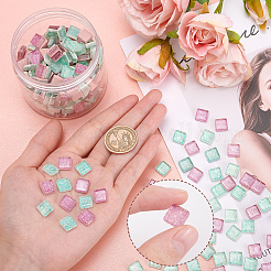 Glitter Glass Cabochons&nbsp;GLAA-FH0001-01D