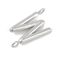 304 Stainless Steel Letter Connector Charms&nbsp;STAS-M108-01P-23