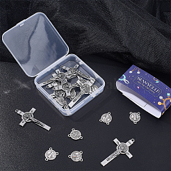 20Pcs 2 Styles Alloy Tibetan Style Pendants & Chandelier Component Links Kits&nbsp;FIND-SC0022-95