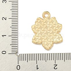 クリスマステーマ合金エナメルペンダント  ライトゴールド  スノーフレーク  22.5x17x1.2mm  穴：2mm&nbsp;ENAM-I060-01H