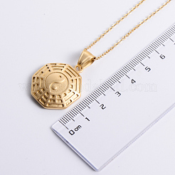 Vintage Punk Yin-yang Stainless Steel Pendant Necklaces for Men Women&nbsp;YC3773
