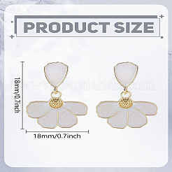 1 Pair Alloy Enamel Dangle Stud Earrings&nbsp;EJEW-LP0003-76