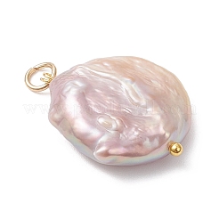 Natural Baroque Pearl Keshi Pearl Pendants&nbsp;PALLOY-JF04629-01