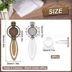 DIY Blank Dome Sull Bookmark Making Kit&nbsp;DIY-SC0021-04