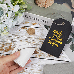 2 Sets 2 Colors PU Leather Luggage Tag&nbsp;AJEW-CP0003-91