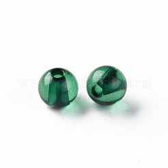 透明なアクリルビーズ  ラウンド  グリーン  8x7mm  穴：2mm  約1745個/500g&nbsp;MACR-S370-A8mm-735