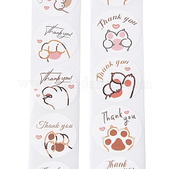 500Pcs Cat Theme Roll Stickers&nbsp;X-DIY-S049-01C