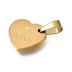Valentine's Day 304 Stainless Steel Charms&nbsp;STAS-G400-08G