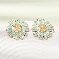 304 Stainless Steel Enamel Stud Earrings&nbsp;SA-CBA0141-03G