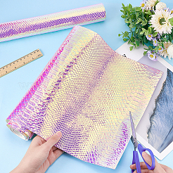 Iridescent PU Leather Fabric&nbsp;FIND-WH0117-07