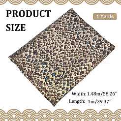 Fish Scales Jacquard Polyester Fabric&nbsp;DIY-WH0399-68B