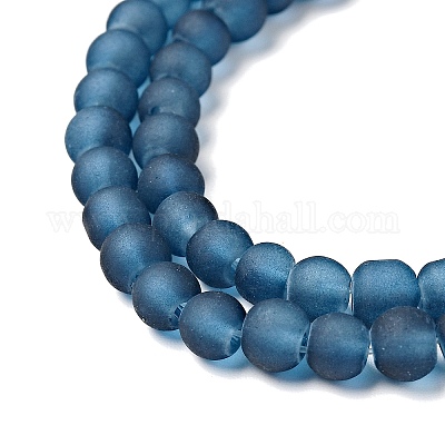 Baking Paint Transparent Glass Bead Strands&nbsp;GLAA-S031-4mm-31-1