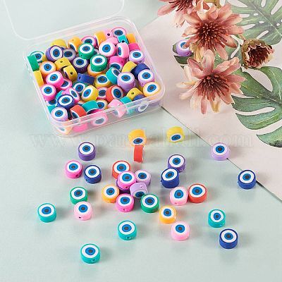 100Pcs Handmade Polymer Clay Beads&nbsp;CLAY-SZ0001-08-1