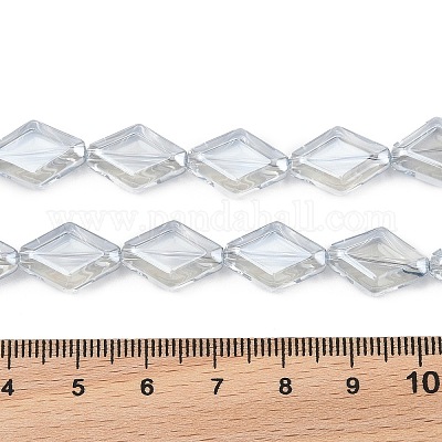 Electroplate Glass Beads Strands&nbsp;EGLA-B010-01A-PL02-1