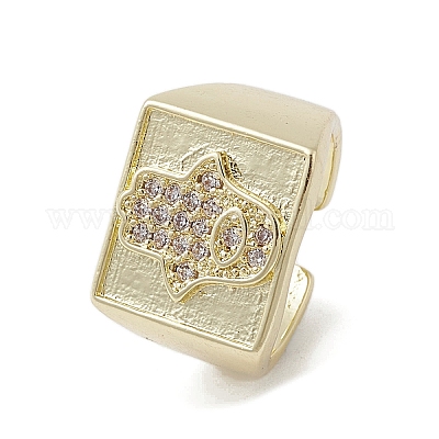 Brass Adjustable Rings&nbsp;RJEW-K257-85A-G-1