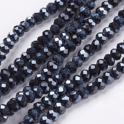Electroplate Glass Bead Strands&nbsp;X-EGLA-J047-3x2mm-F17-1