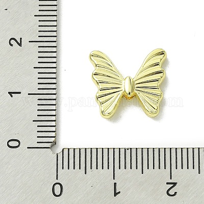 合金ビーズ  蝶  ゴールドカラー  14x14x3mm  穴：1.5mm&nbsp;FIND-Z045-14G-1