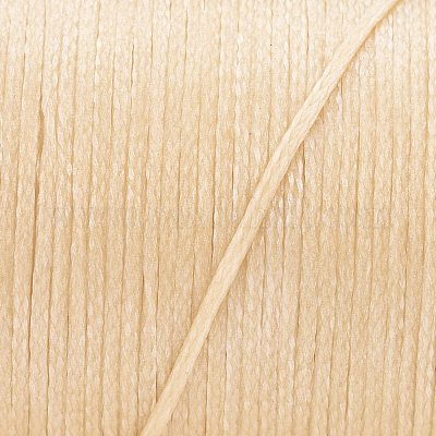 平らなワックス糸ストリング  マイクロマクラメコード  革縫い用  ナバホホワイト  0.8mm  約109.36ヤード（100m）/ロール&nbsp;X-YC-P003-A01-1