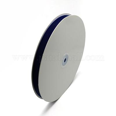 3/4インチの片面ベルベットリボン  ダークブルー  3/4インチ（19.1mm）  約25ヤード/ロール（22.86メートル/ロール）&nbsp;OCOR-R019-19.1mm-175-1
