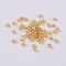 12/0 Glass Seed Beads, Silver Lined Round Hole, Round, Pale Goldenrod, 2mm, Hole: 1mm, about 6666pcs/100g