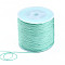 Nylon Braided Cord, Chinese Knotting Cord for Jewelry Making Macrame Craft, Aquamarine, 0.8mm, about 109.36 yards(100m)/roll