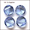 Imitation Austrian Crystal Beads, Grade AAA, K9 Glass, Faceted, Flat Round, Light Sky Blue, 10x5mm, Hole: 0.9~1mm