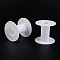 Plastic Empty Spools for Wire, Thread Bobbins, White, 6.5x0.25x6cm