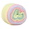 Polyester Yarn, for Knitting Crochet Supplies, Champagne Yellow, 2.5mm, about 306.21 Yards(280m)/Skein