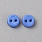 Mini Resin Button, 2-Hole Doll BJD Garment Accessories, Flat Round, Royal Blue, 3x1mm, Hole: 0.5mm