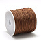 Nylon Braided Cord, Chinese Knotting Cord for Jewelry Making Macrame Craft, Sienna, 1mm, about 284.33 yards(260m)/roll
